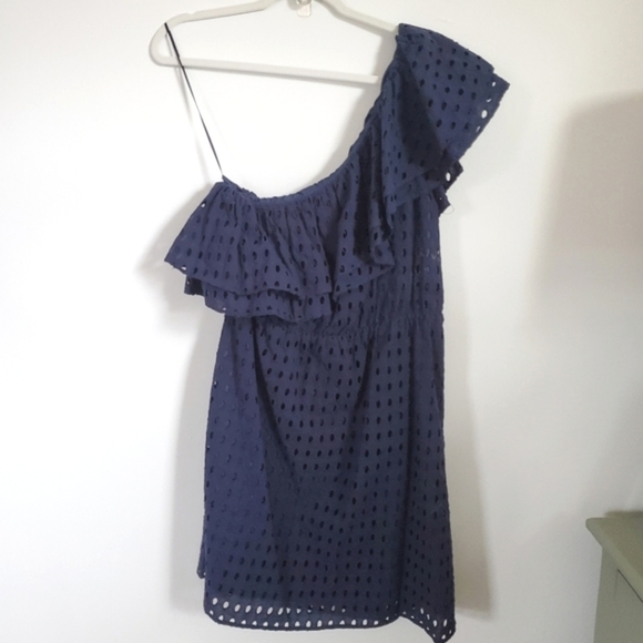 Chelsea & Theodore One Shoulder Dress L - Picture 2 of 7